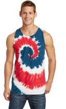 Port & Company Adult Unisex 5.4-ounce, 100% cotton Tie-Dye Tank Top
